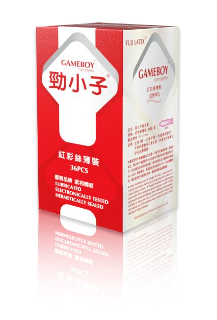 GAMEBOY 勁小子-紅彩絲薄裝 36入