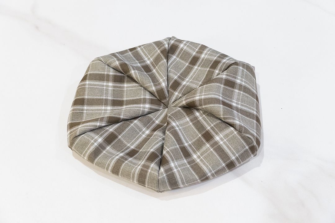 「英倫風格紋-綠」 手作貝蕾帽 貝雷帽 H10 C01