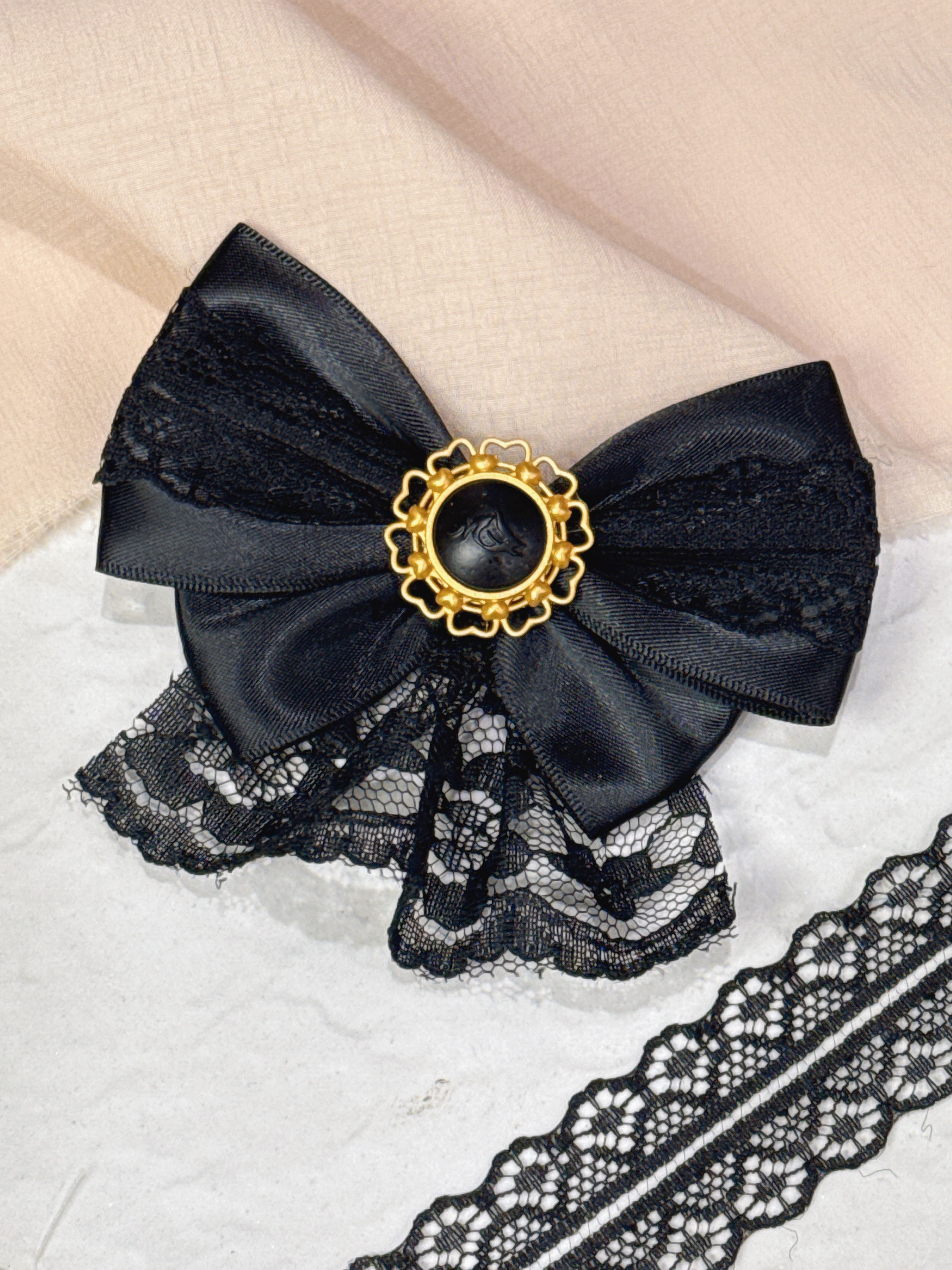 「蕾絲茉紡LOGO款」 3D列印飾品 手作髮夾 手作商品 手作髮飾 #茉紡工作坊