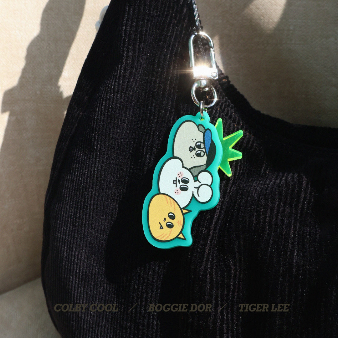 慢漫龜子｜實色壓克力鑰匙圈