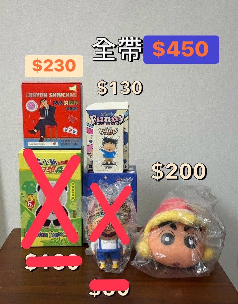 蠟筆小新盲盒出清（拆盒未拆袋）!!!