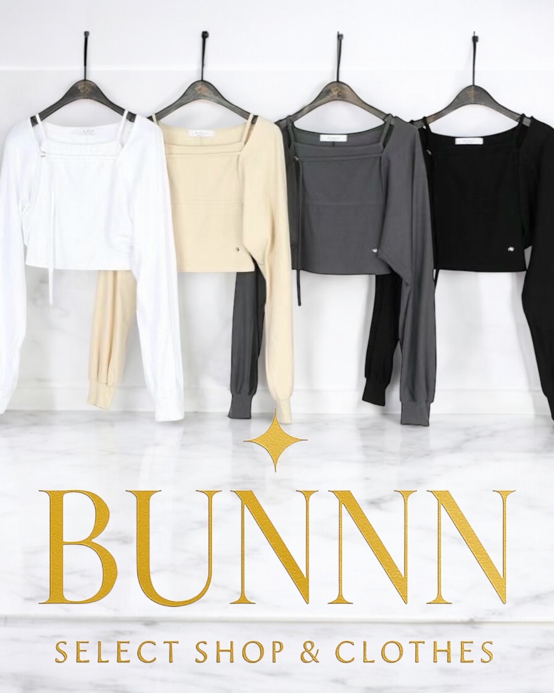 25SS Layered Shoulder Mono Top 真兩件背心+罩衫