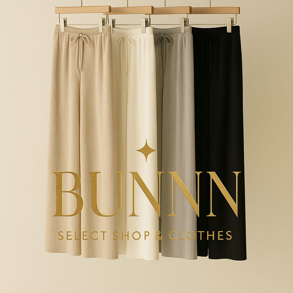 25SS Soft Flow Pants 羅紋寬針織垂墜寬褲 4色
