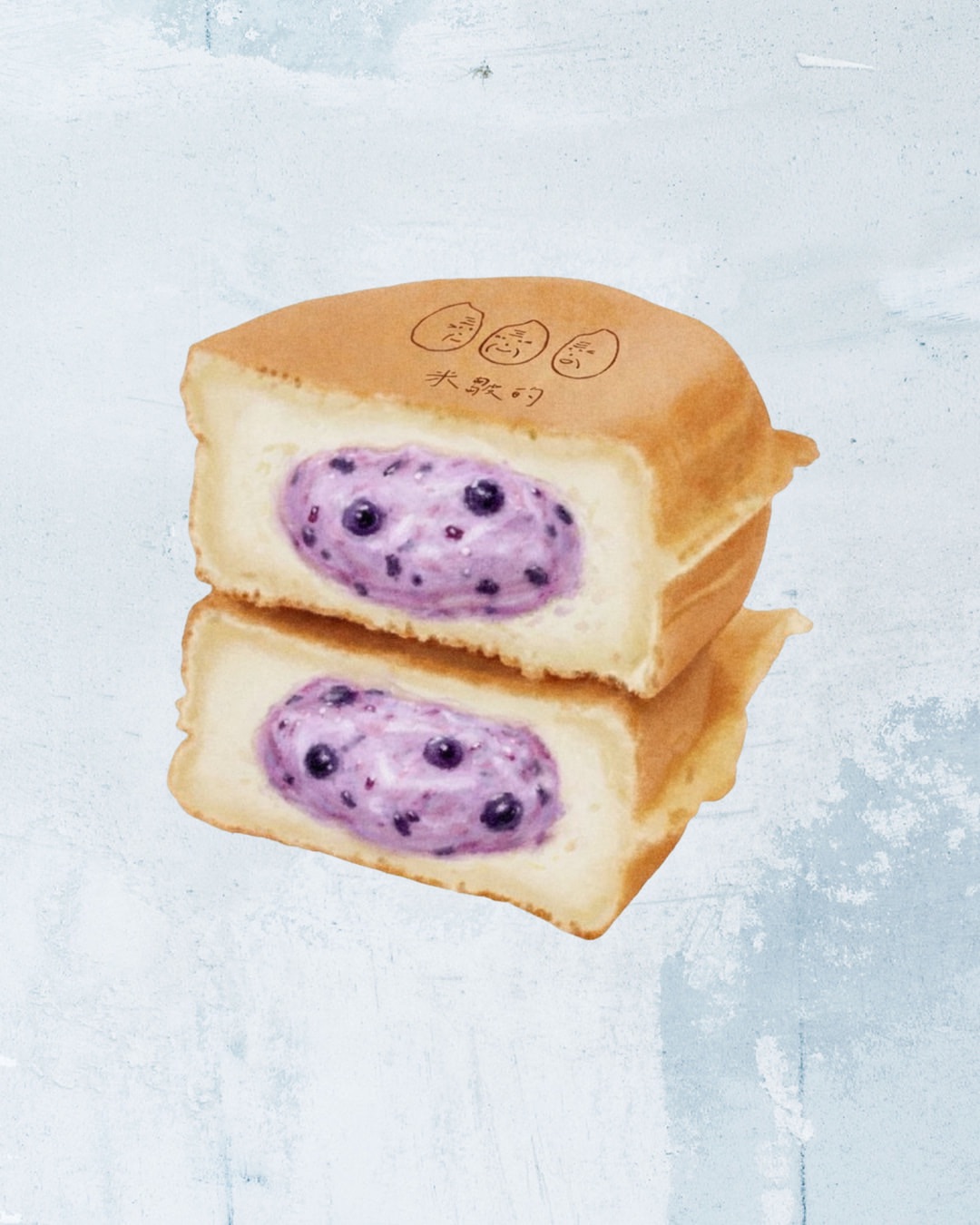 藍莓優格（圖為退冰狀態）