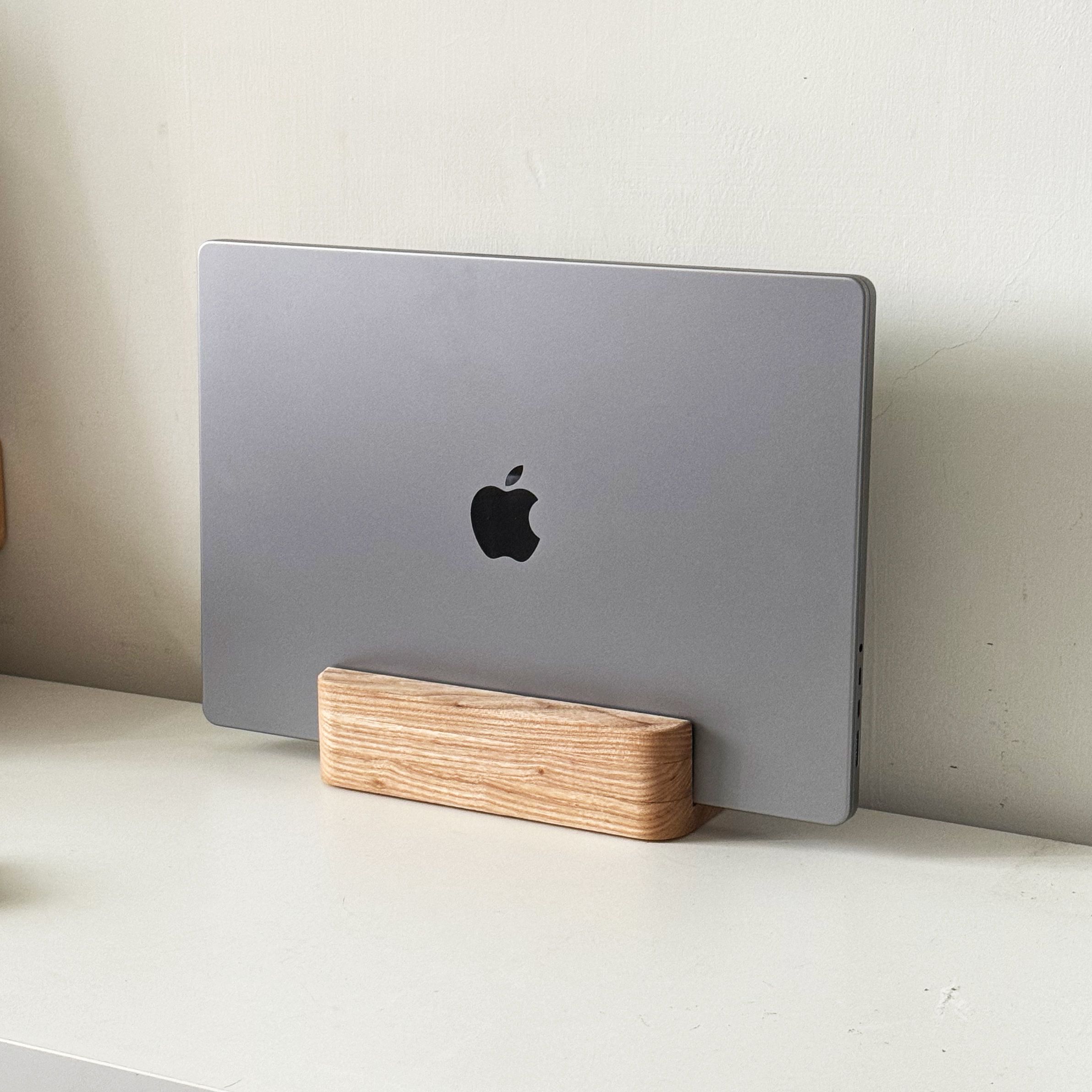 實木雙槽筆電立架 平板收納架 筆電收納 免費刻字 macbook 客製化