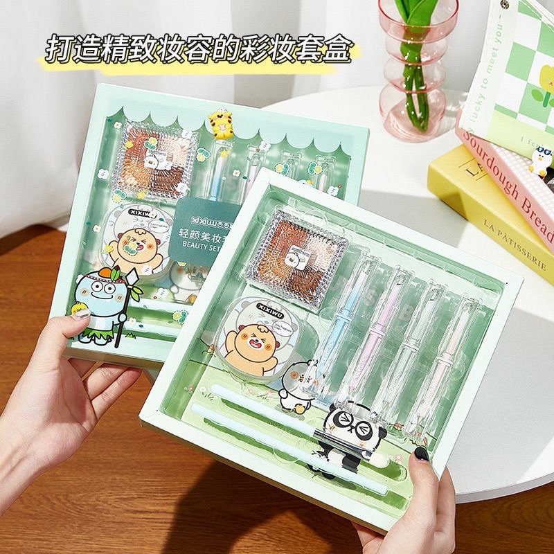 彩妝套裝口紅眼影眉筆8件套