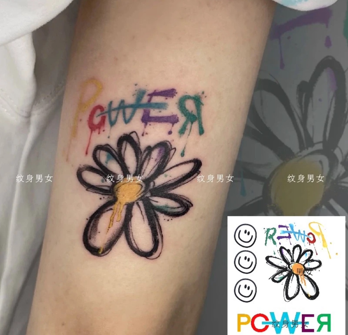 權志龍同款 紋身貼紙