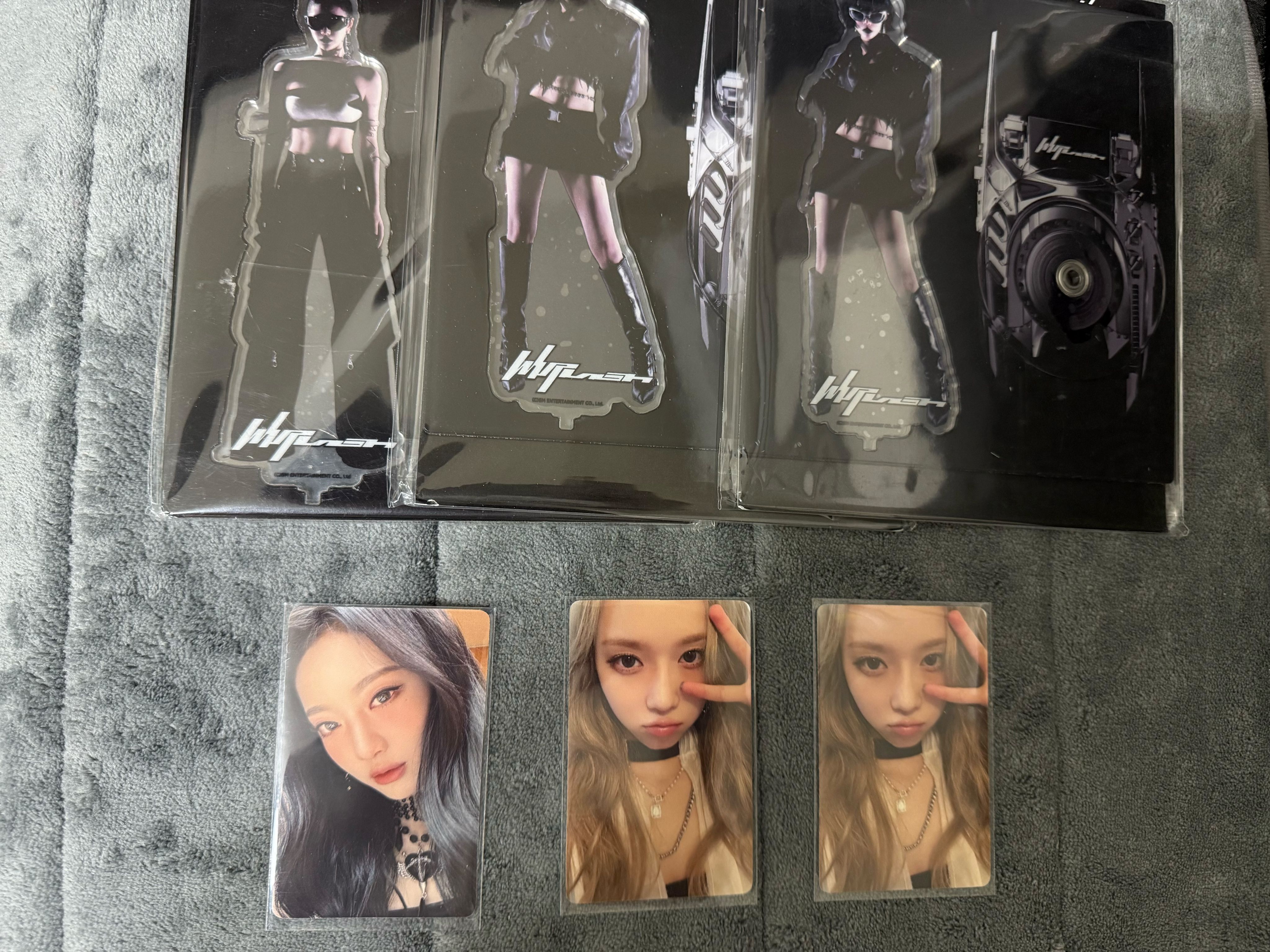 旋轉立牌附卡/皮衣附卡/立牌寧卡有損/皮衣冬有損