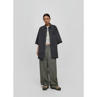 『現貨』🔥正韓水洗刷色落肩襯衫 oversize KOREA韓國服飾代購 男裝女裝東大門連線 快速出貨 代客找款