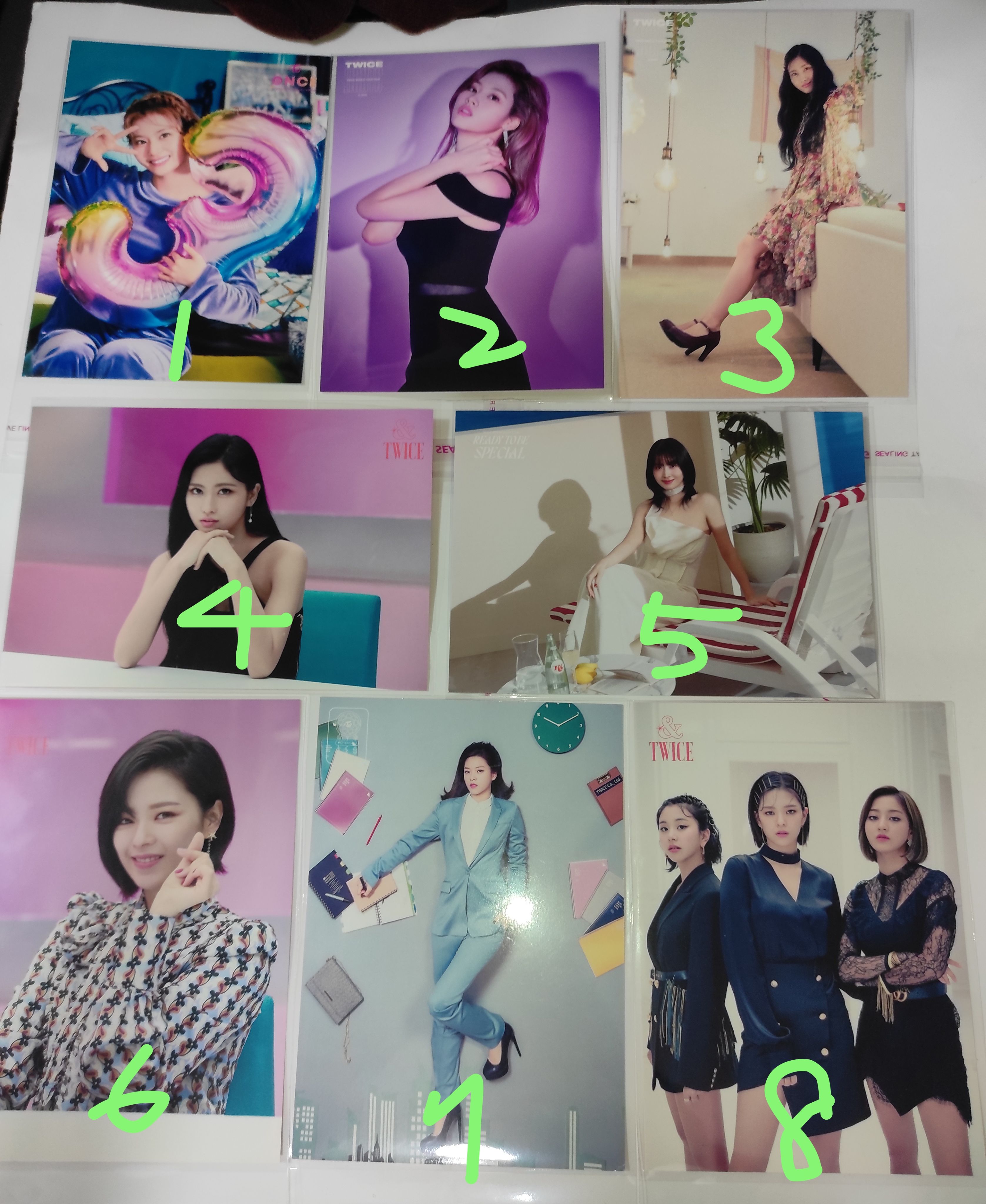 Sana、Momo定延大卡1-8號
