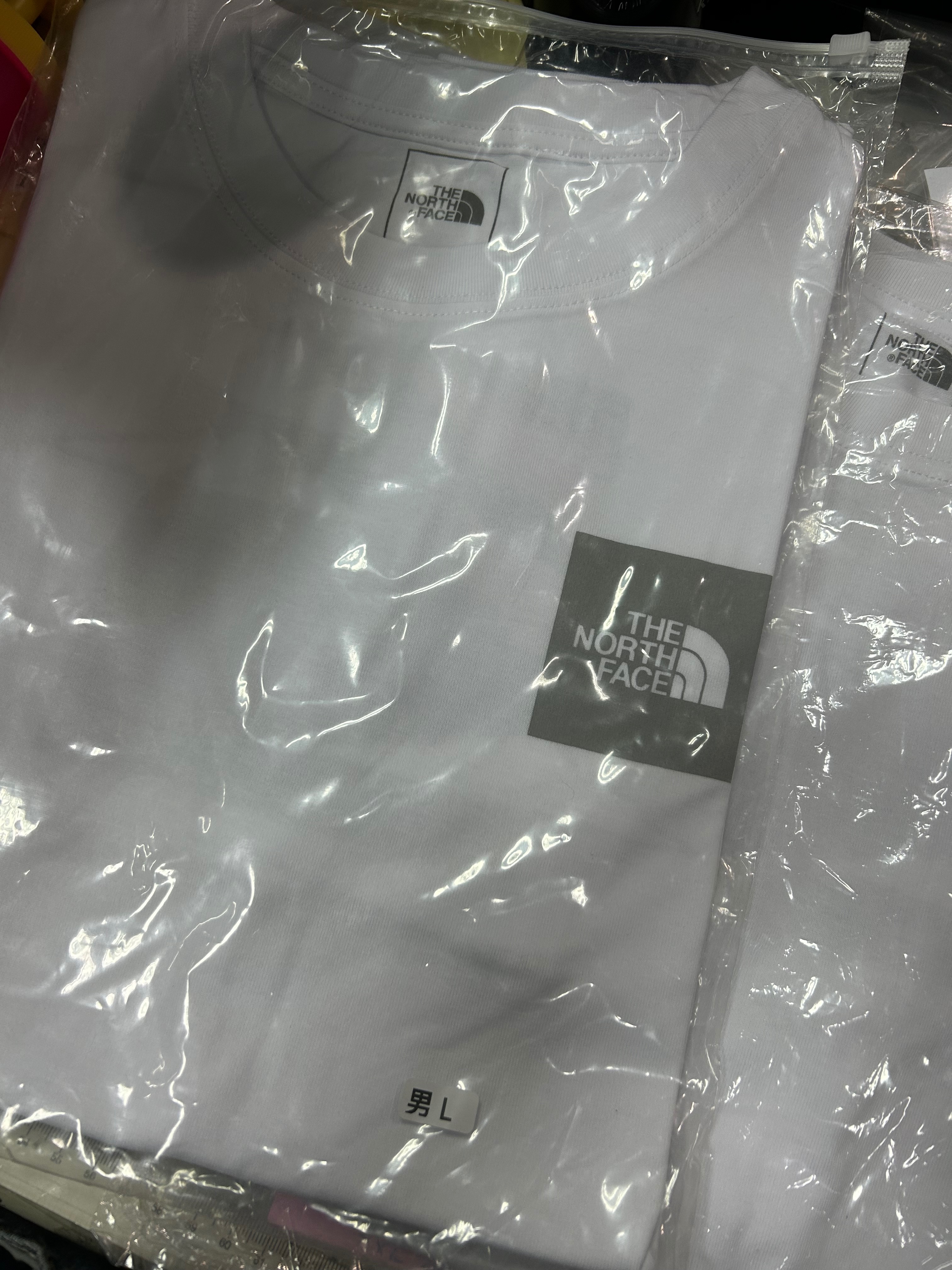 070801 北臉 男款 前後印花印字 短袖棉t