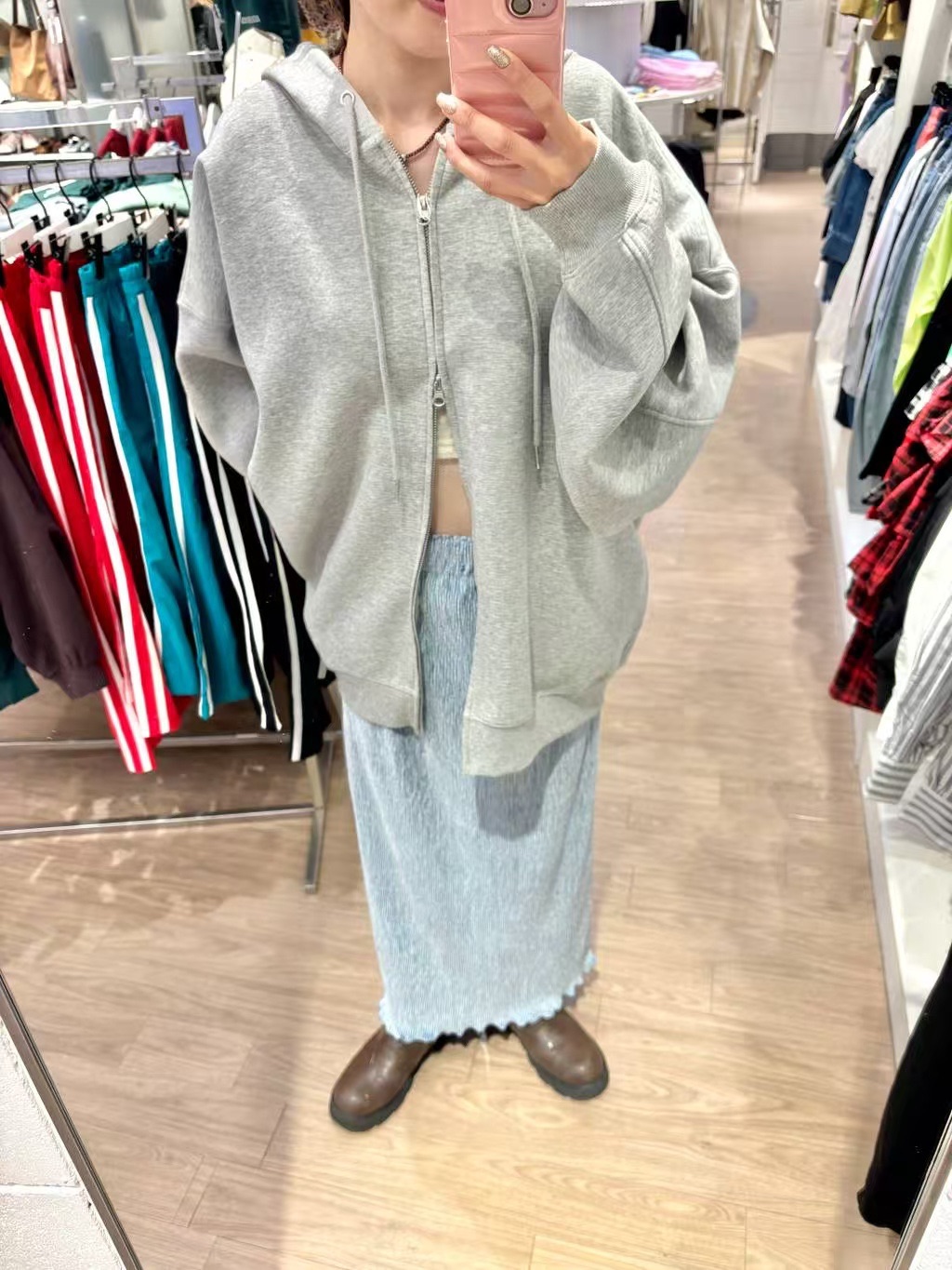 100504 團購 不退換預購 LF 連帽雙拉鏈大外套