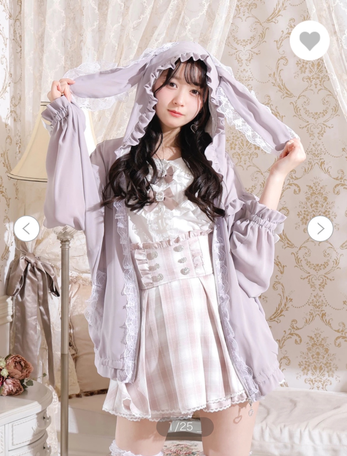 101003 團購 不退換 6000 多的 兔子耳朵 燈籠袖 蕾絲拼接連帽外套