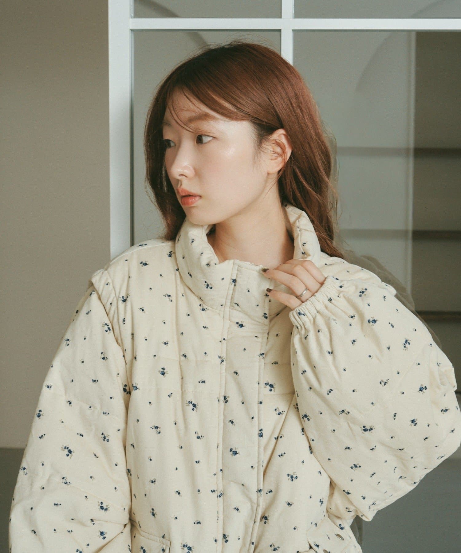 111407 團購不退換預購 公司好貨kas 最新款 袖子可拆 碎花/素色厚實棉服