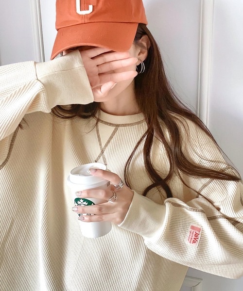 112003  團購不退換預購 少量 java 華夫格 燈籠袖 長袖t