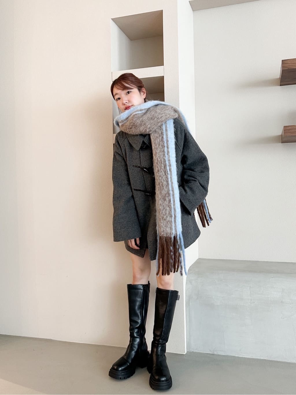 121105 團購不退換預購公司1個禮拜出貨 kas 予約新款15400 日幣 牛角扣 A版 毛呢外