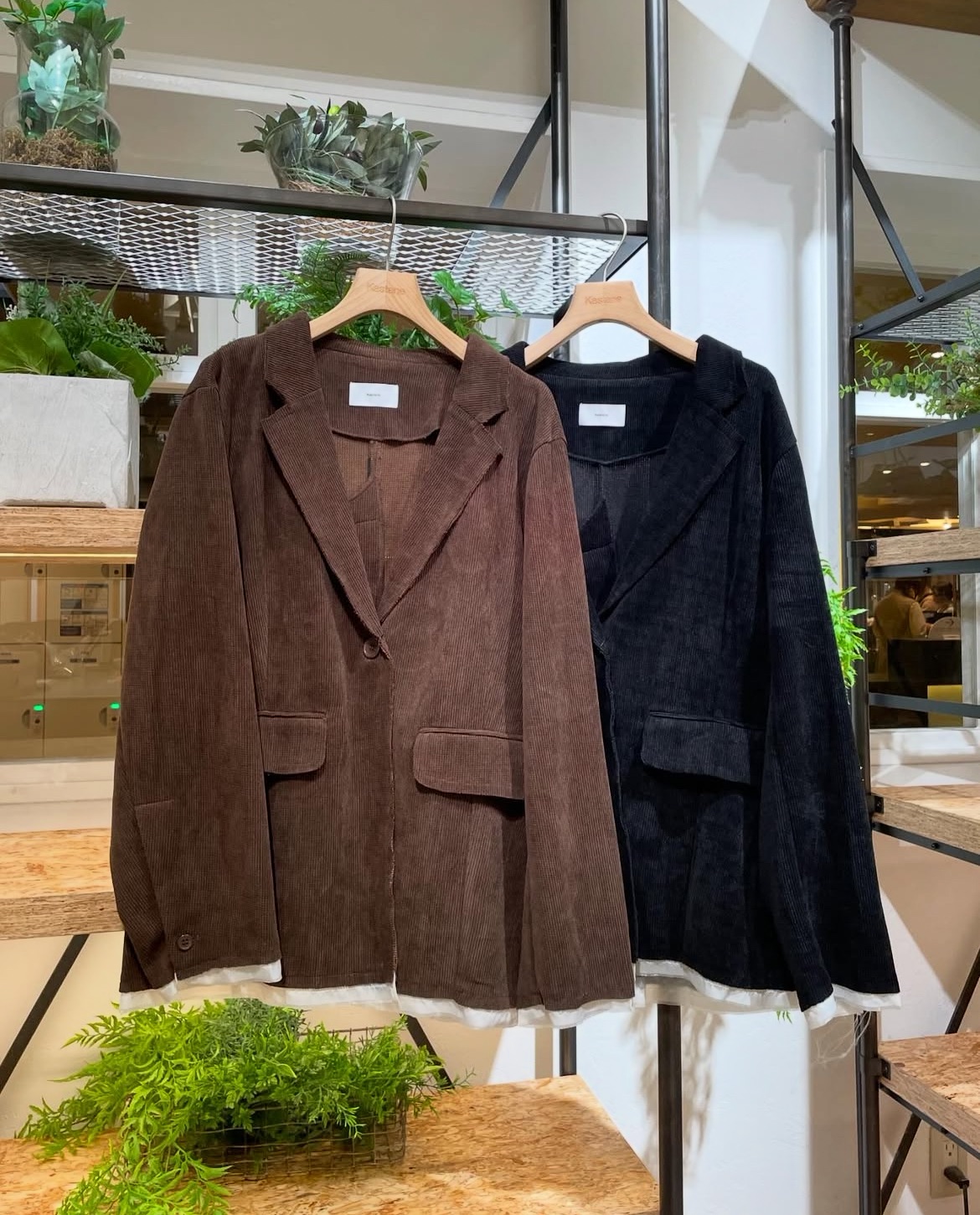 112603團購不退換預購 kas 最新款超推 兩色自留款 燈芯絨 拼色邊 西裝外套