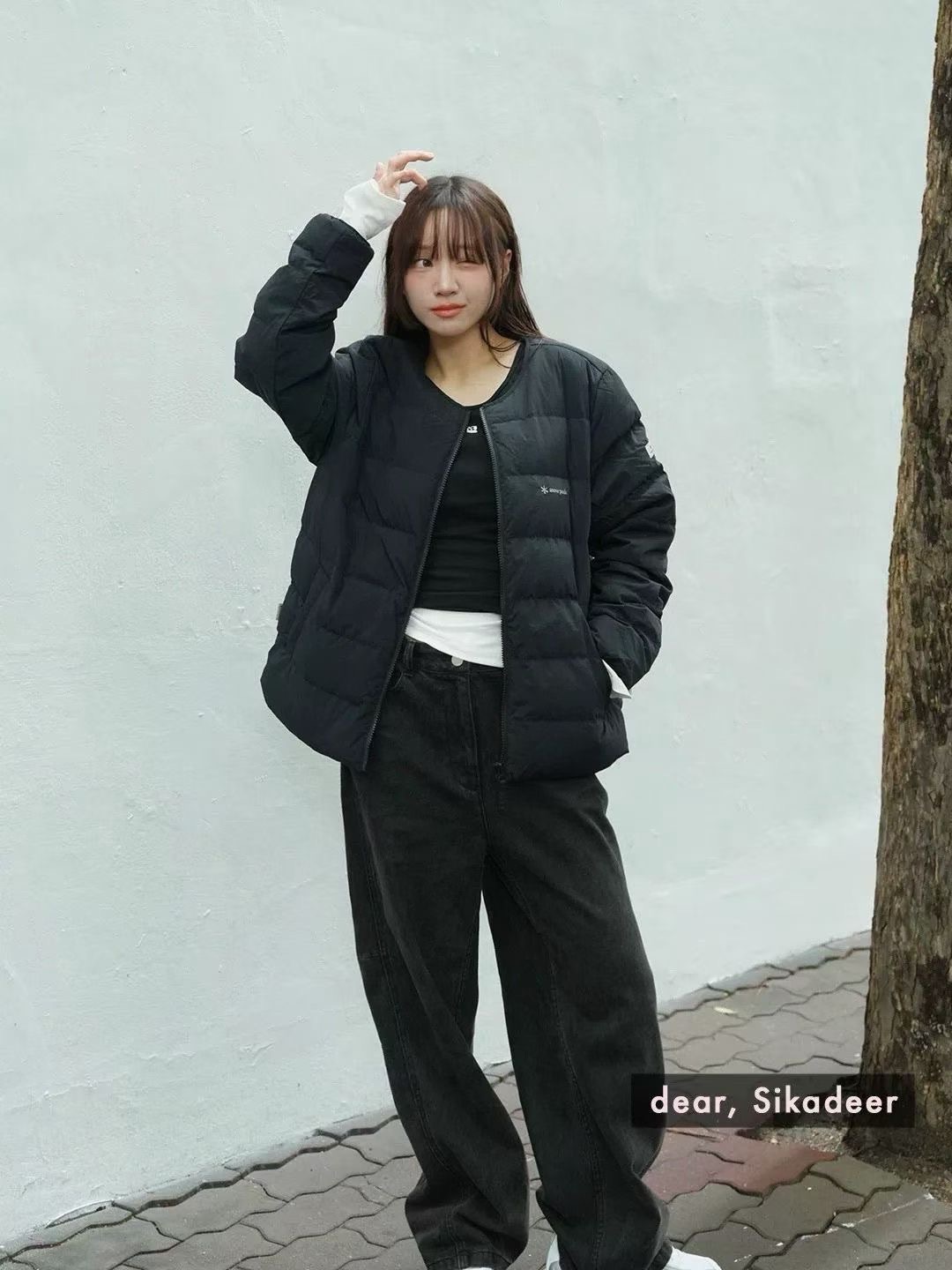 010205 團購不退換預購 不取消 韓國女版雪峰 輕薄款羽絨外套