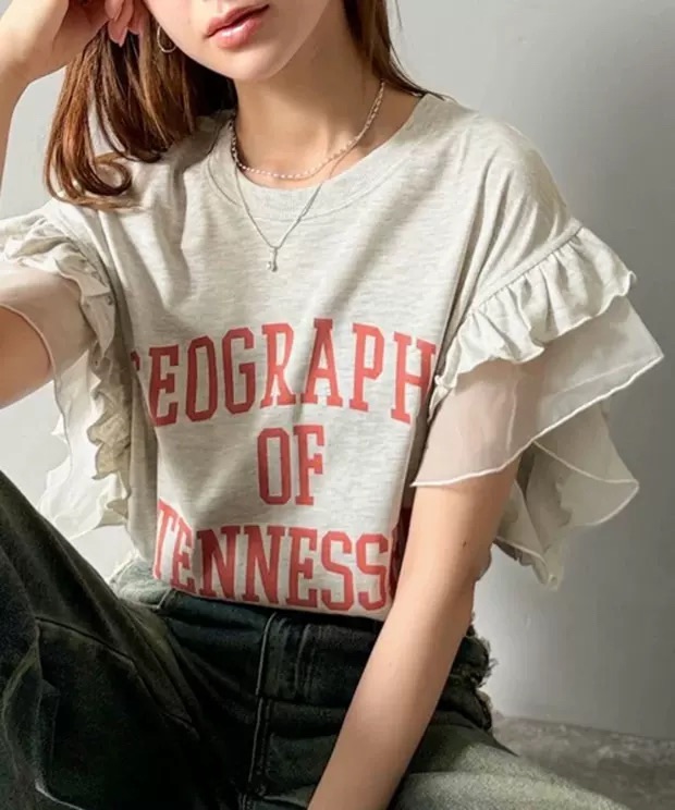 033001 團購不退換預購 class 今年返單 花邊袖口有新色T恤