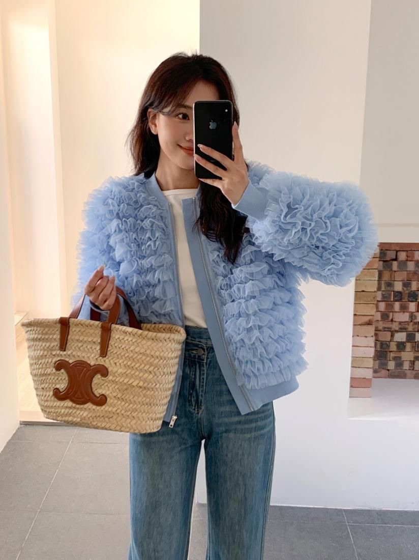 040402 現貨bb 貴牌 16286 完整包裝日幣 重工紗紗 超軟超舒服 春夏秋外套