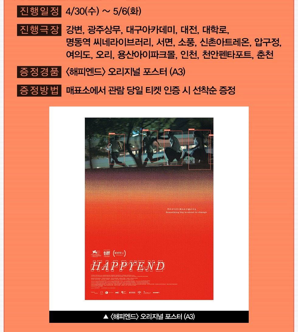 韓國 CGV 青春末世物語 海報 （A3）