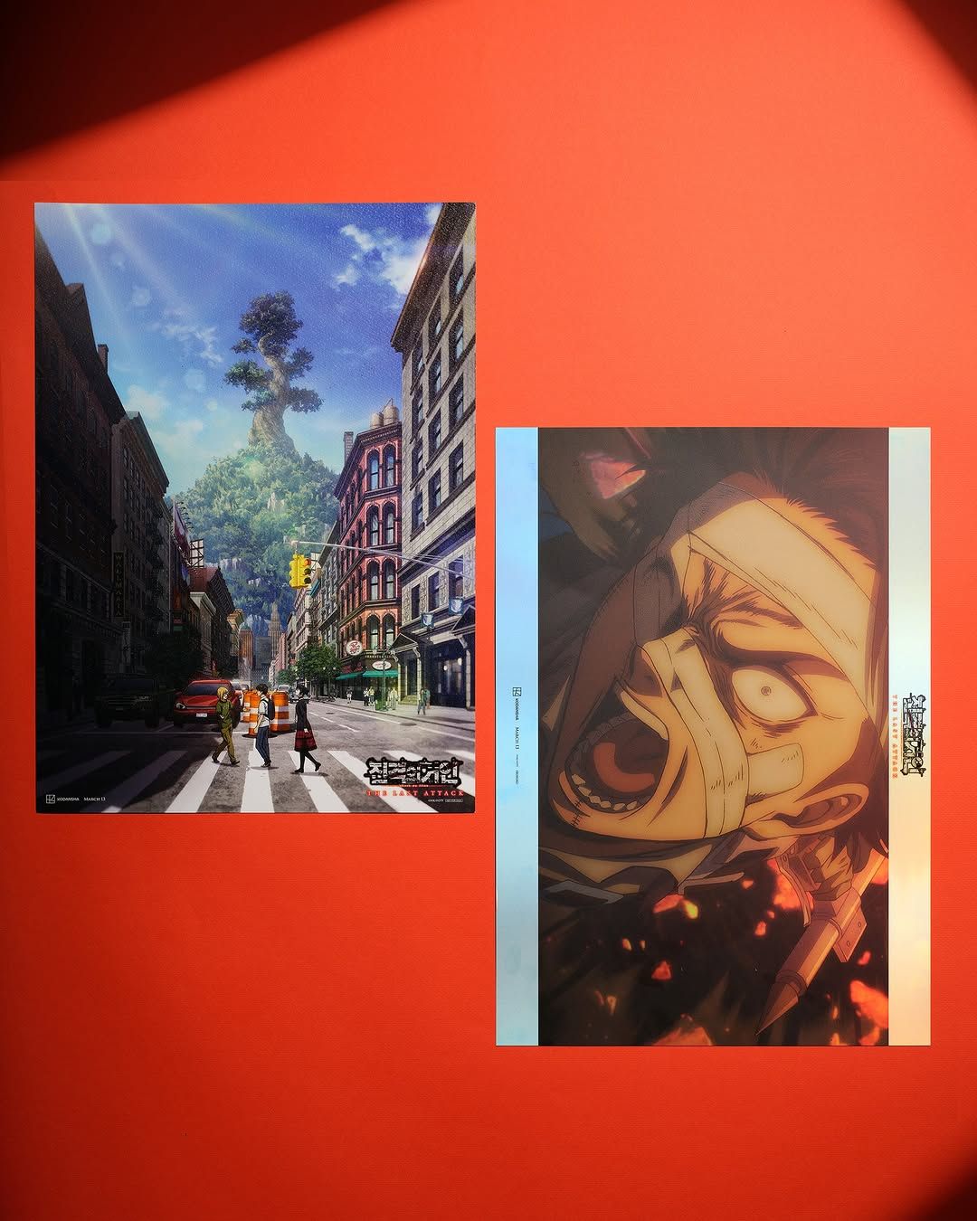 韓國 MEGABOX 劇場版 「進擊的巨人」完結篇 ARTGRAPHY 海報 電影海報 （A3）