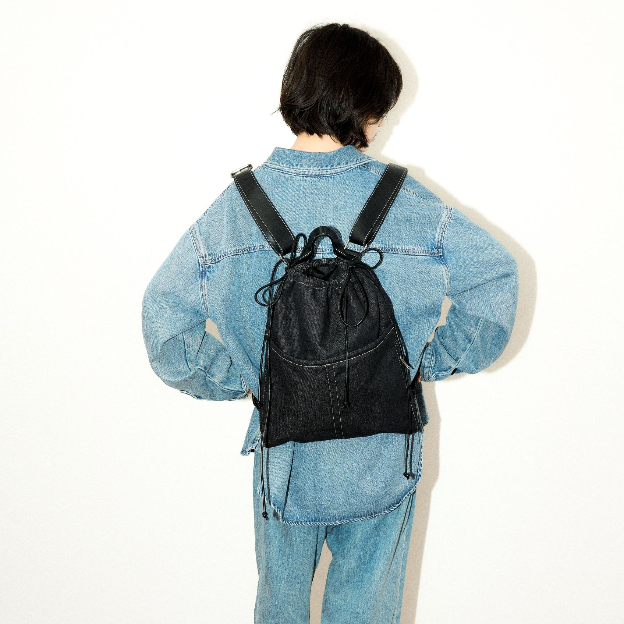 Ooh. Splitpack 牛仔 丹寧 雙肩包 後背包