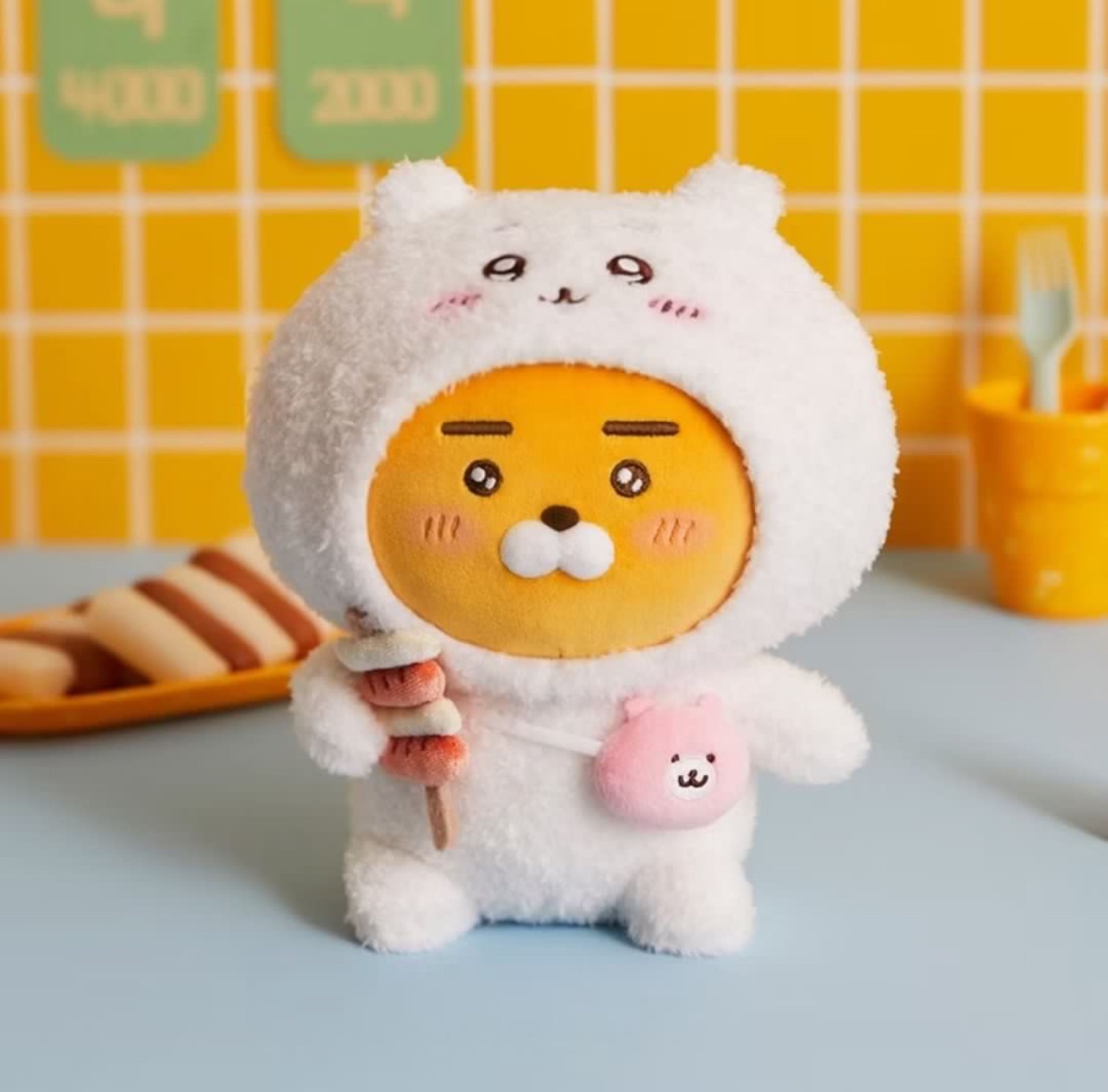 Chiikawa 吉伊卡哇 X Kakao Friends 萊恩 聯名款 娃娃