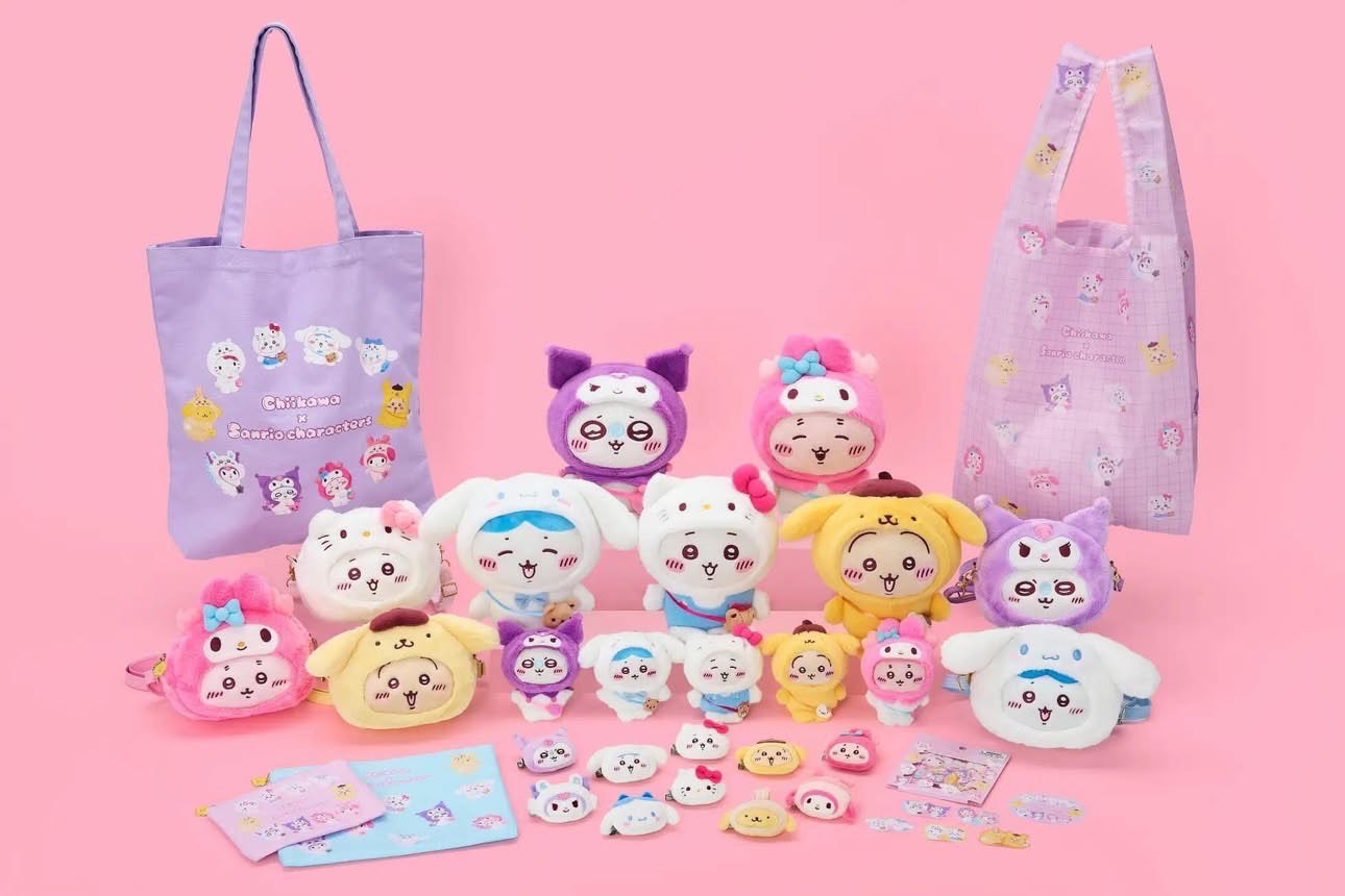 Chiikawa x Sanrio characters 吉伊卡哇 三麗鷗聯名系列 帆布包、購物袋