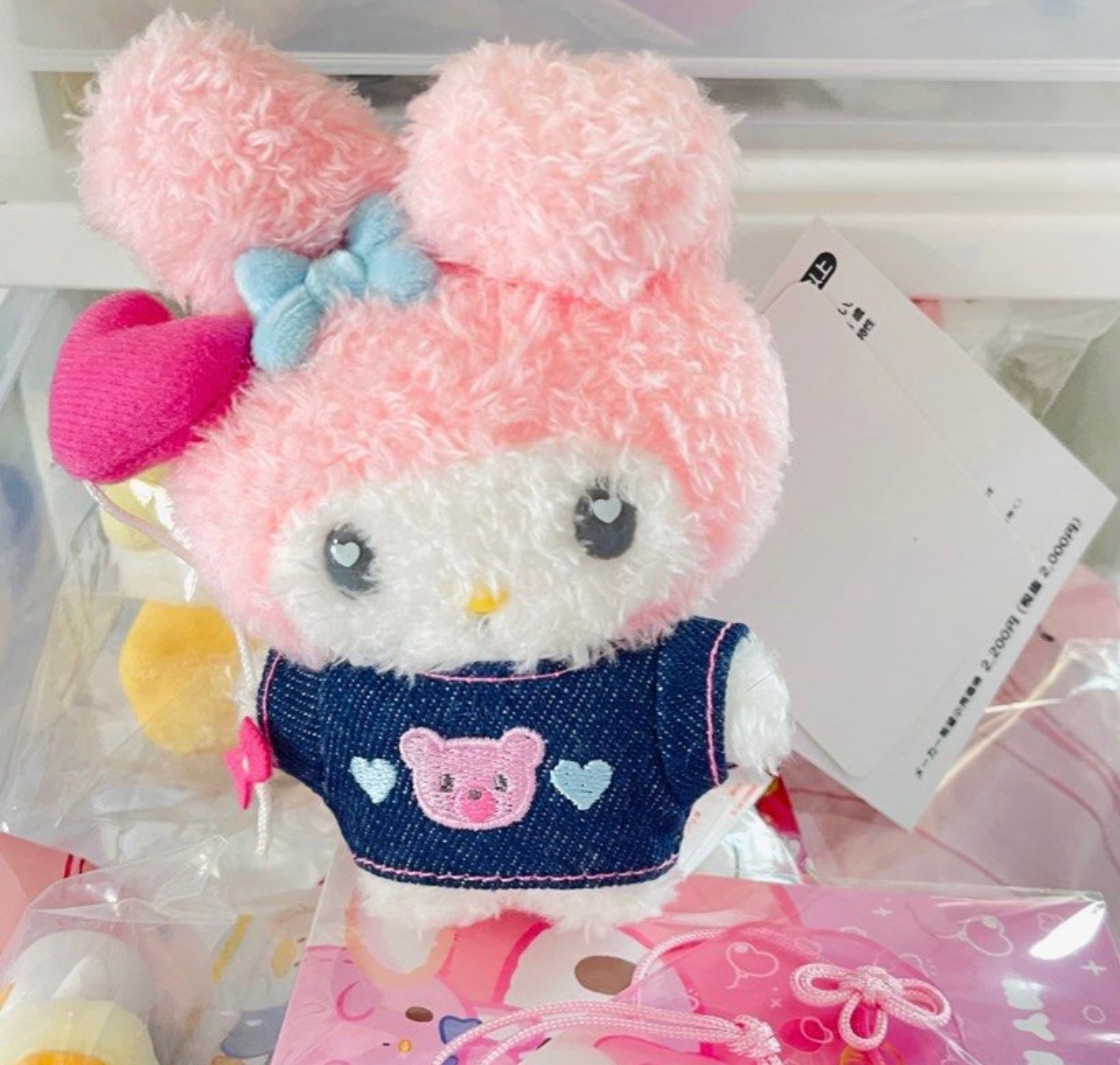 （送韓國大創美樂蒂娃）日本親帶回～ Sanrio三麗鷗 愛心氣球 美樂蒂 玩偶吊飾