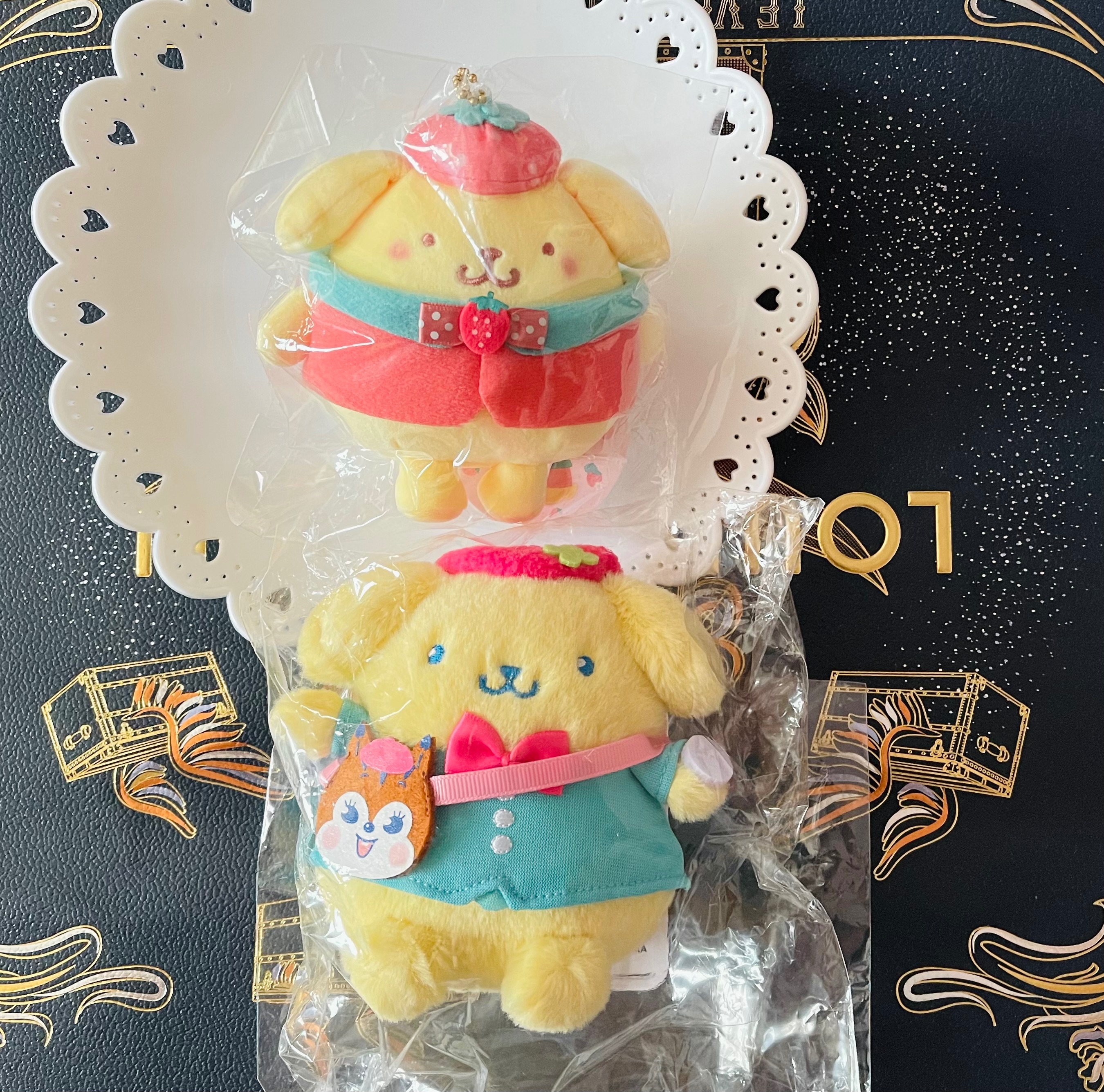 （兩隻一起賣）日本現地購入～三麗鷗 KThings 草莓腮紅系列 布丁狗吊飾+聯名款 波子汽水糖布丁狗吊飾