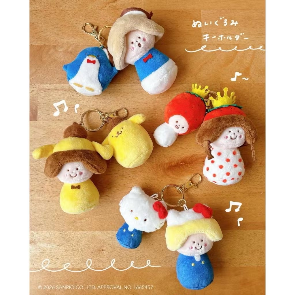 mizutama 聯名 sanrio 三麗鷗 毛絨鑰匙圈