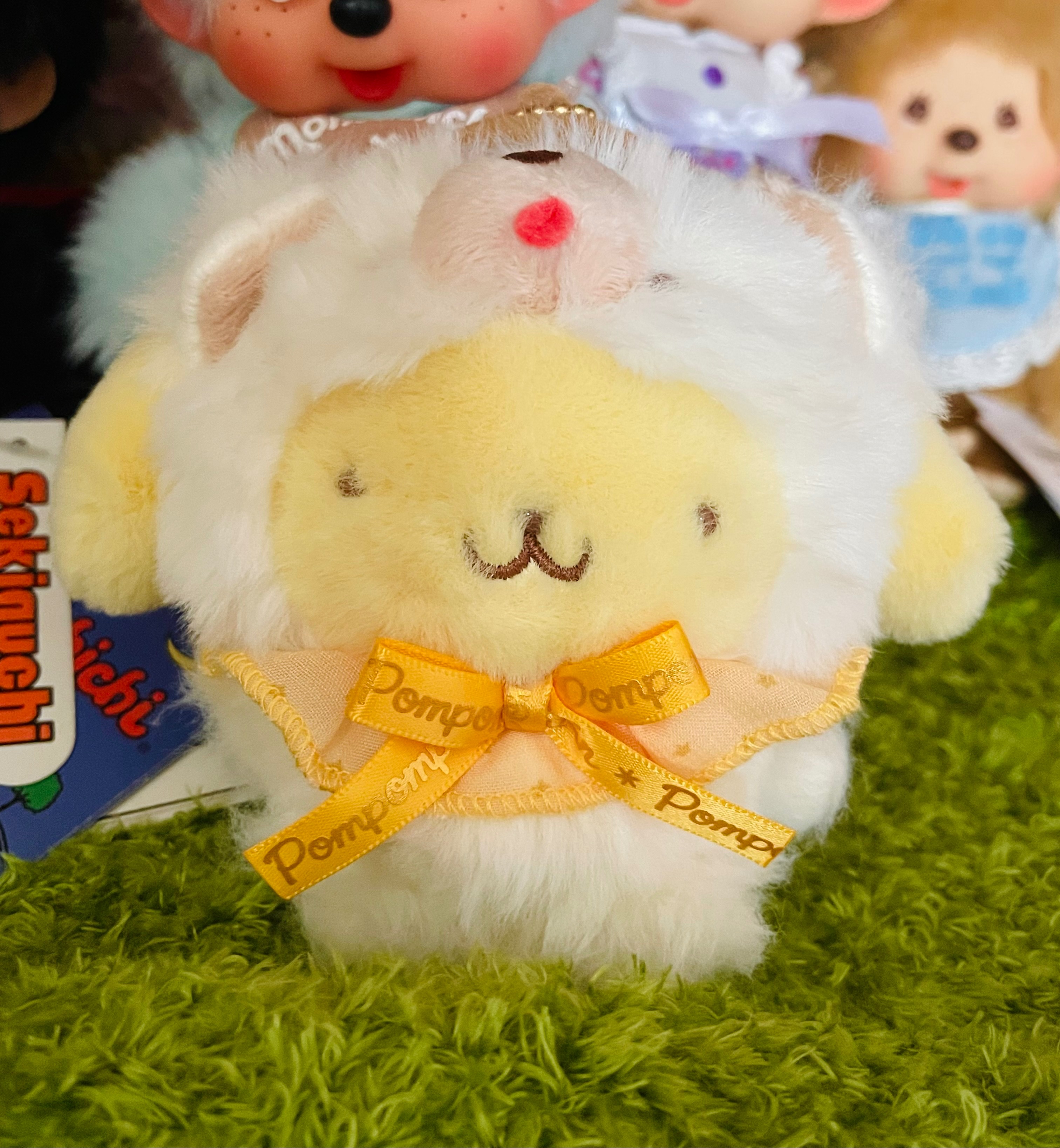 Sanrio 白色熊熊裝 布丁狗吊飾