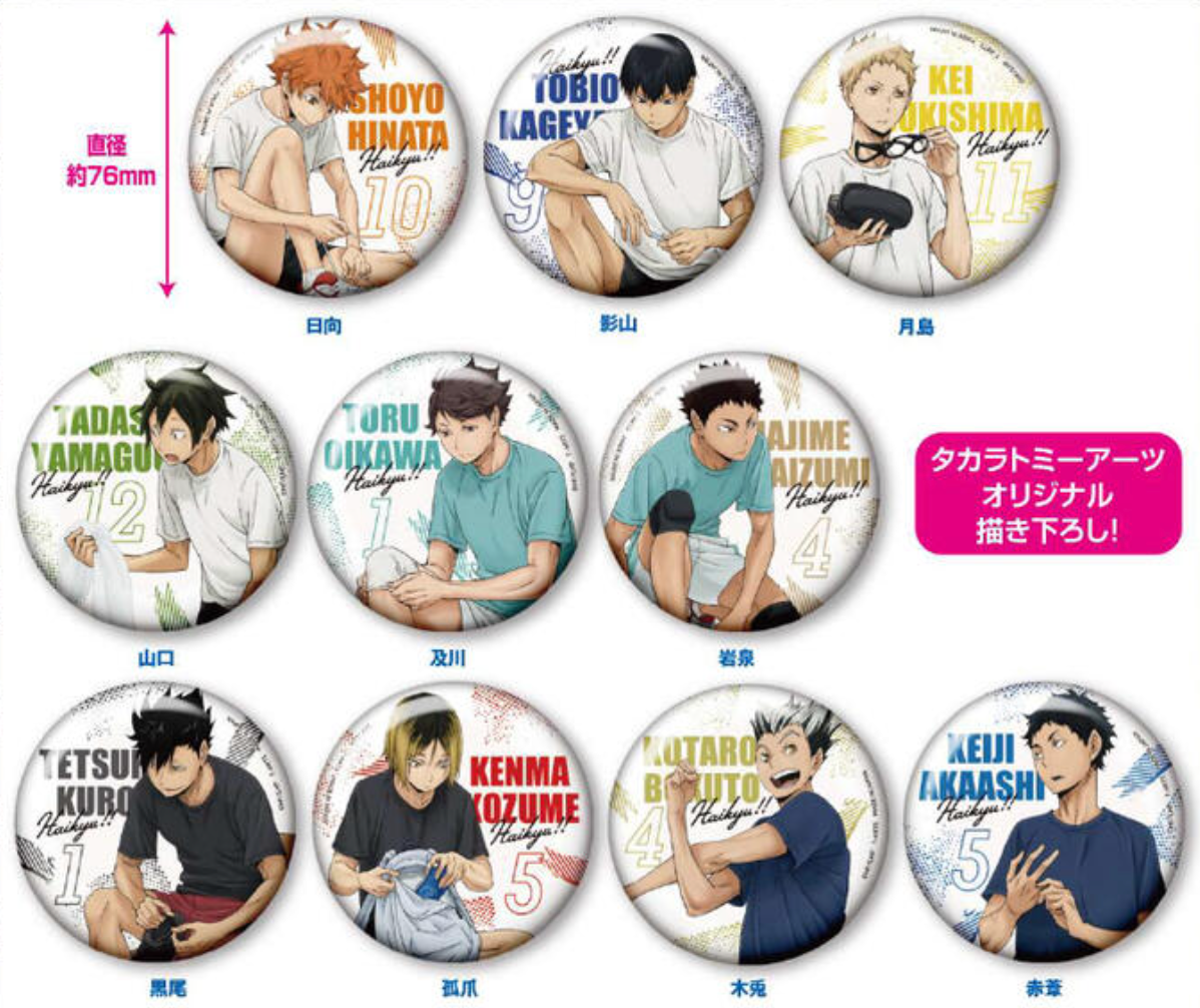 現貨 排球少年 準備系列 徽章