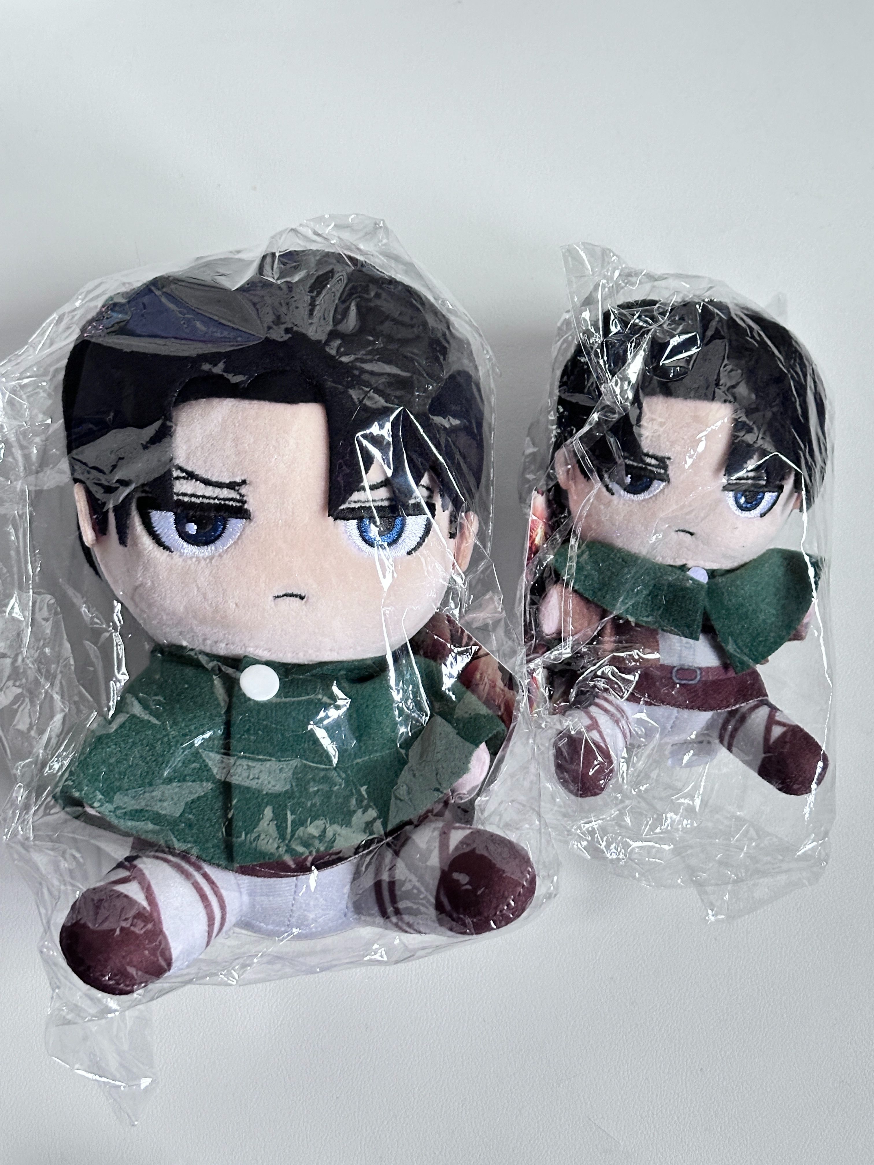 現貨 進擊的巨人 里維坐姿娃