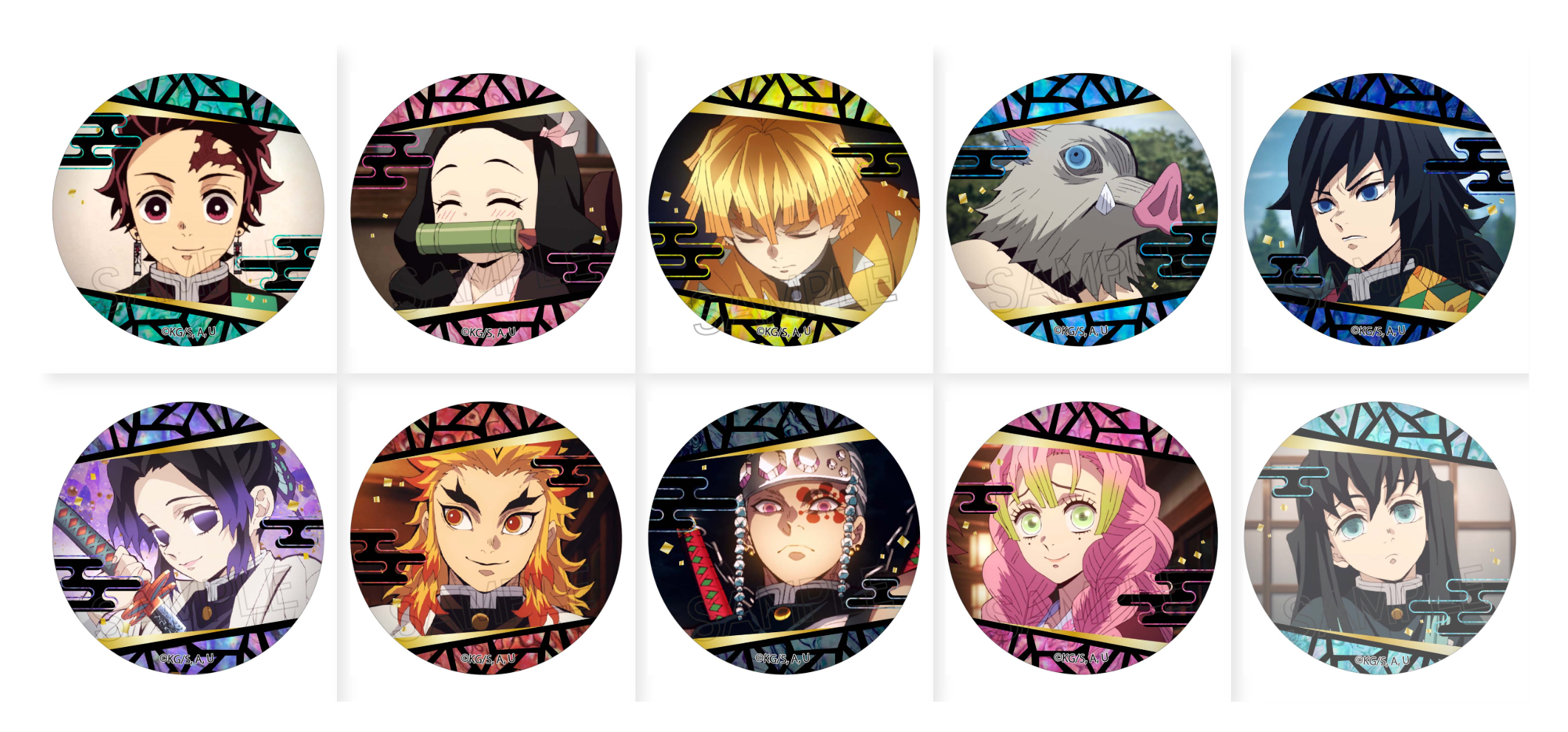 預購 鬼滅之刃 螺鈿風徽章 vol.1