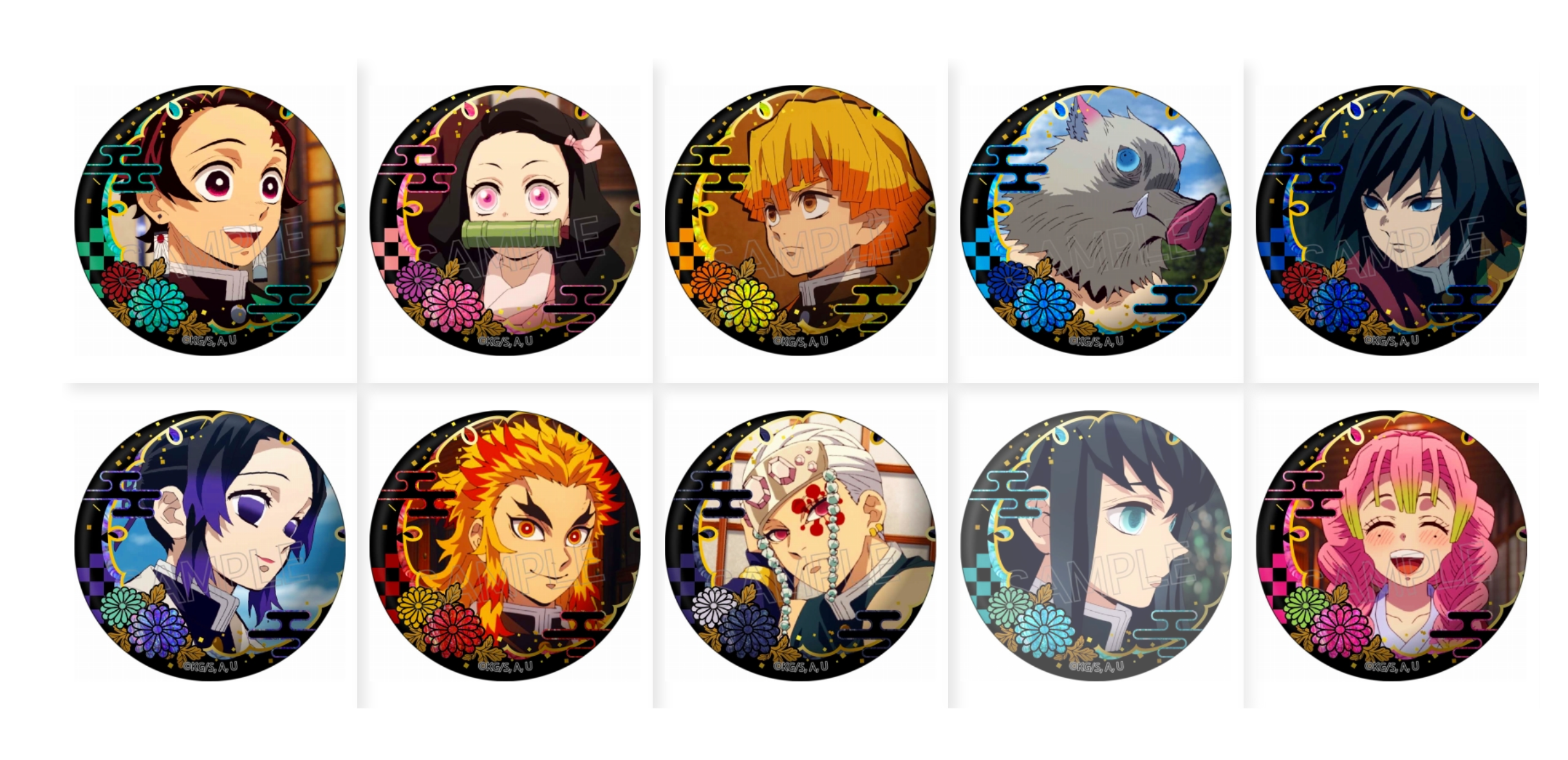 現貨 鬼滅之刃 螺鈿風徽章 vol.2