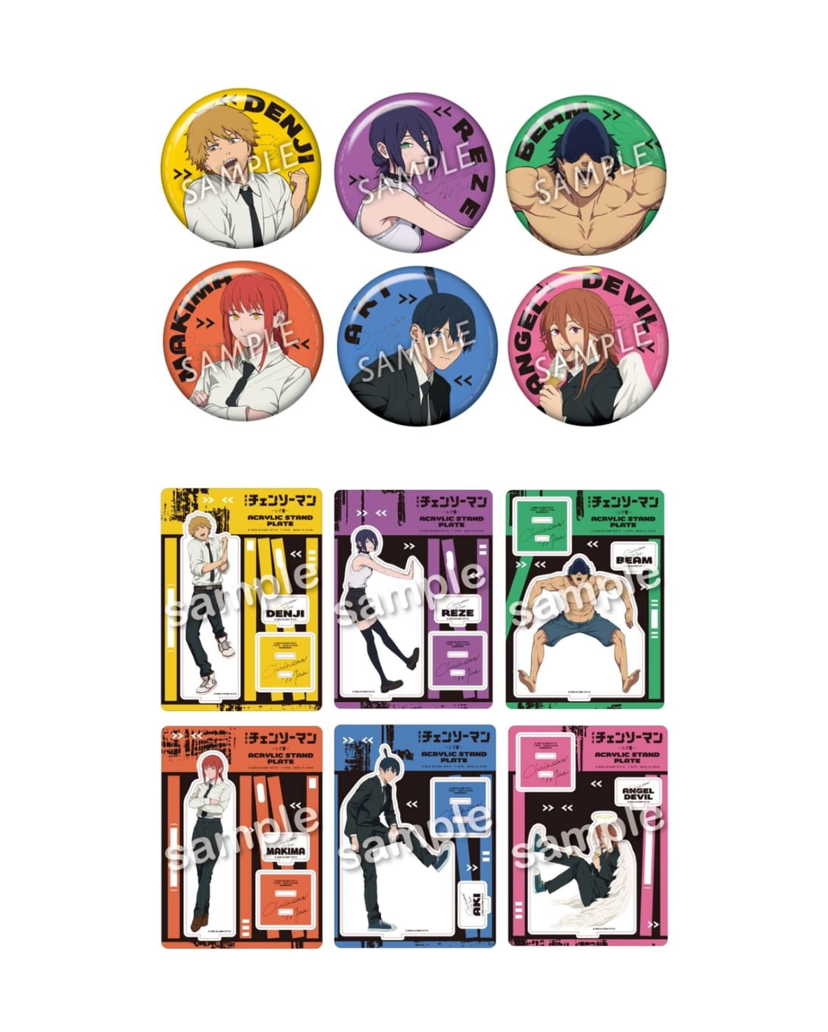 現貨 鏈鋸人  蕾潔篇 CREVICE 徽章 立牌