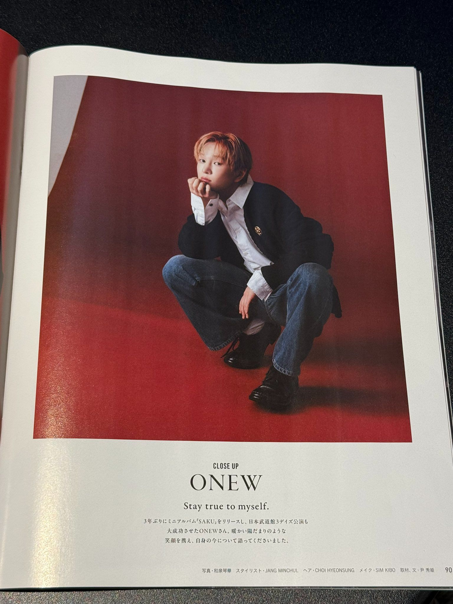 anan雜誌（ONEW溫流訪問Stay true to myself.）