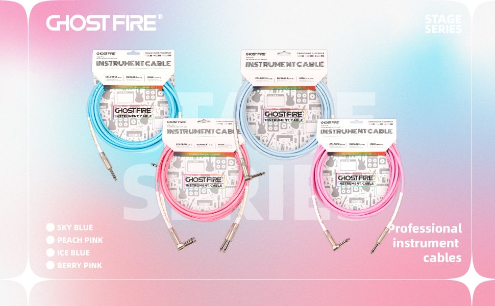 Ghostfire 樂器導線 3m 直彎頭