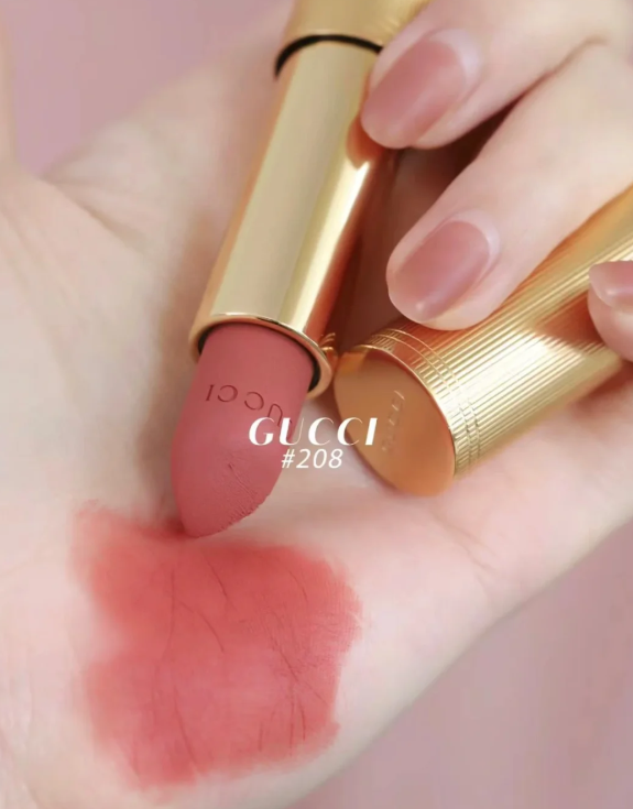 GUCCI 傾色絲緞唇膏 3.5g #208 They Met in Argentina