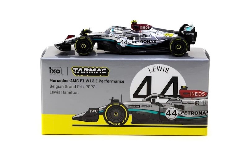Tarmac Mercedes-AMG W13 E #44 L.Hamilton 比利時GP 2022