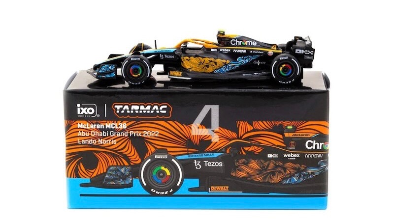 Tarmac McLaren MCL36 #4 L.Norris Abu Dhabi GP 2022