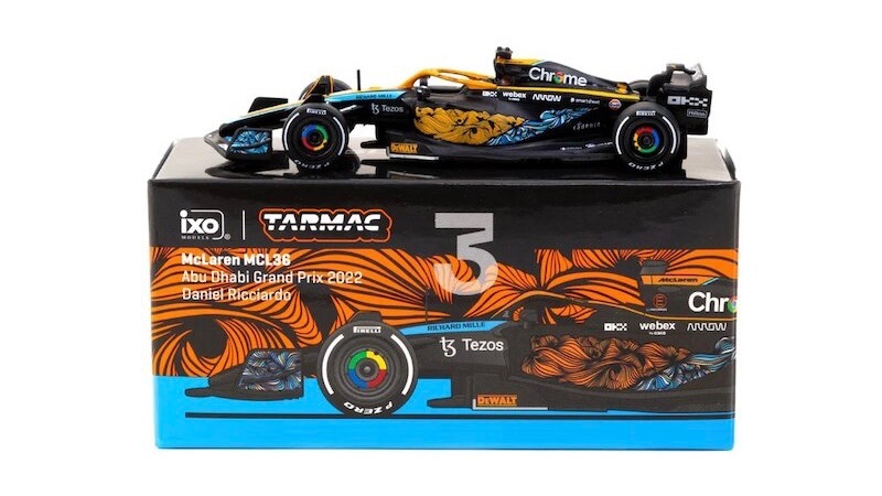 Tarmac McLaren MCL36 #3 D.Ricciardo 阿布達比GP 2022