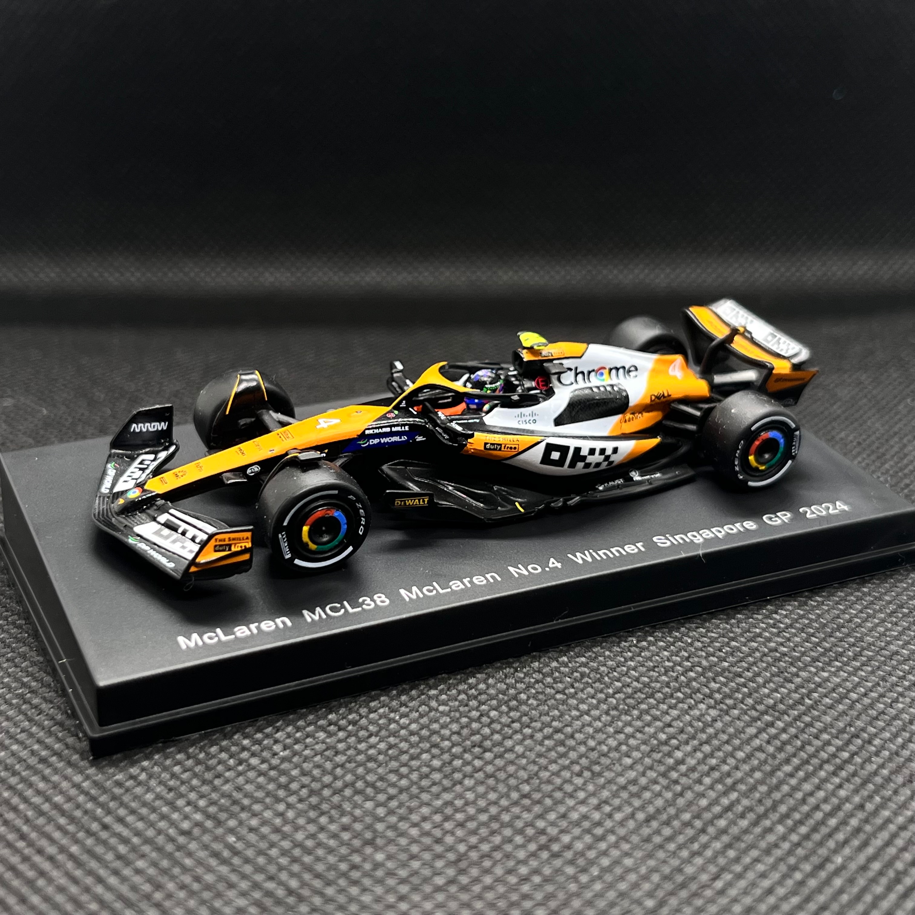 Spark McLaren MCL38 #4 Norris Winner Singapore GP 2024