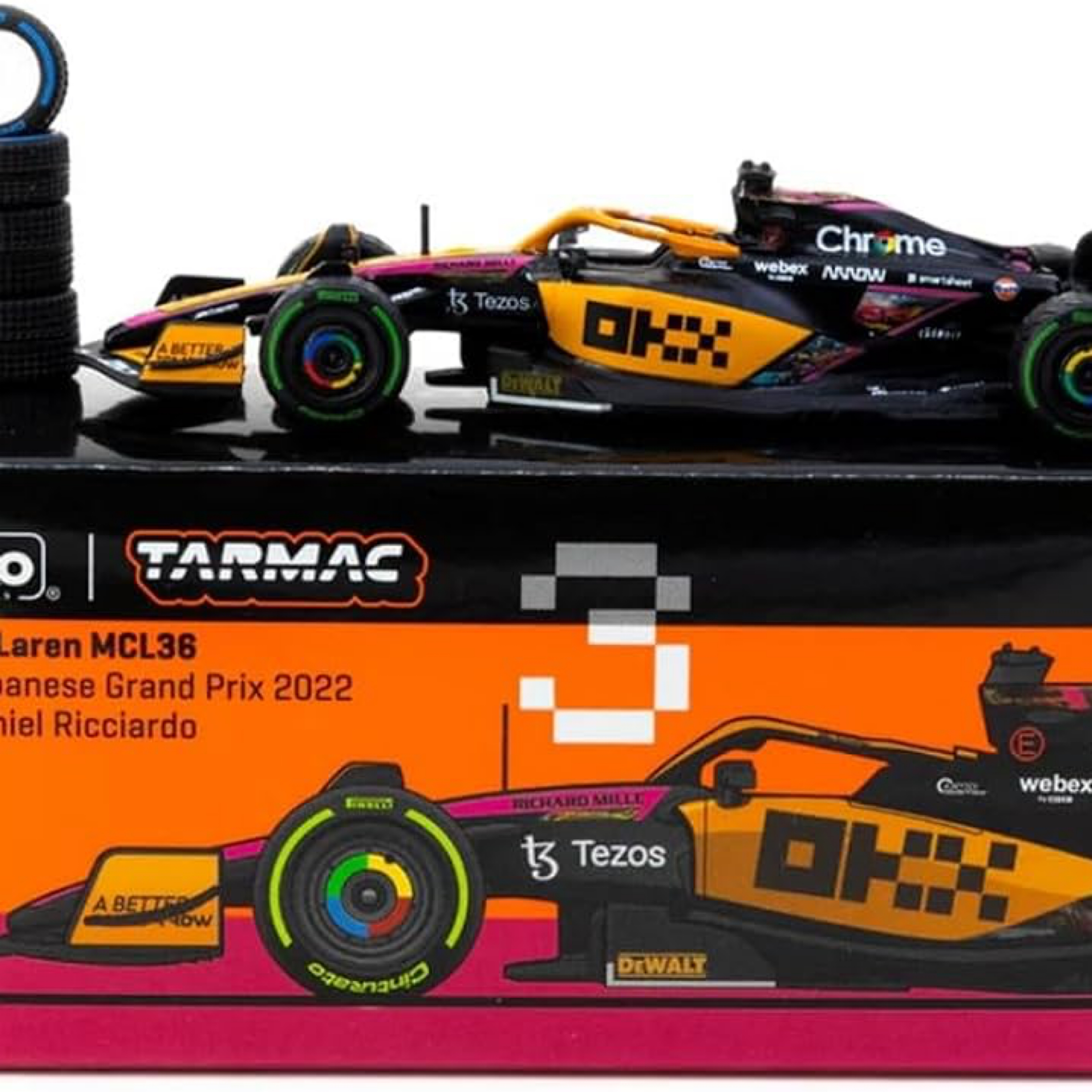 Tarmac McLaren MCL36 #3 Daniel Ricciardo Japanese GP 2022