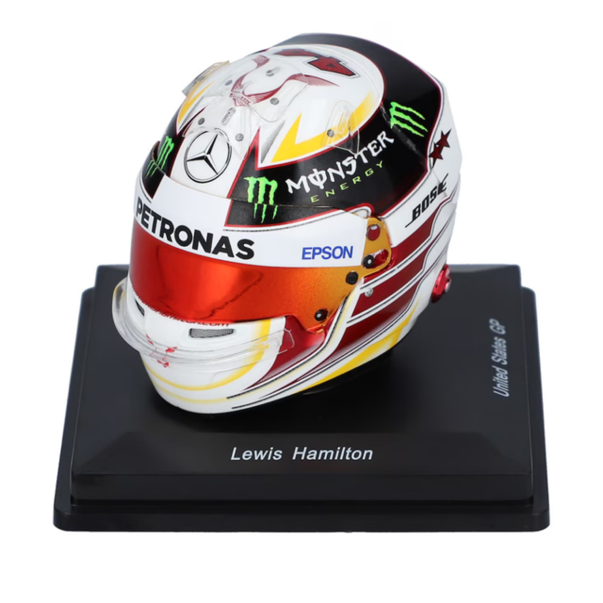 Mercedes #44 Helmet Lewis Hamilton US GP 2015 3次世界冠軍