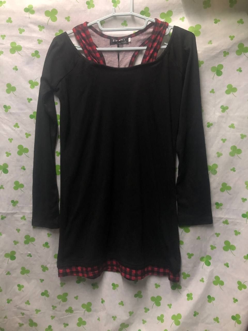 ♛ROSEMAYR♛廠商寄賣-中大尺碼 假兩件長袖上衣