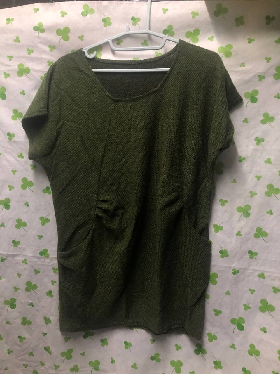 ♛ROSEMAYR♛廠商寄賣-藻綠色不規則針織上衣