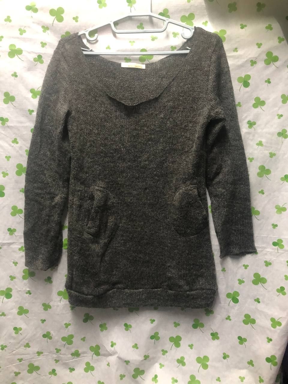 ♛ROSEMAYR♛廠商寄賣-深灰色雙側小口袋長袖上衣